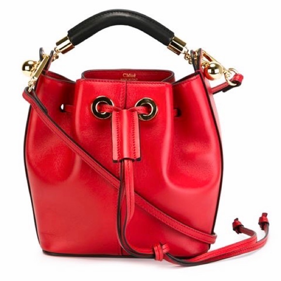 Chloe Handbags - Chloe Gala Small Leather Bucket Bag Crossbody